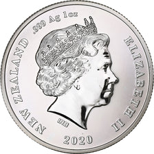 Nouvelle-Zélande, 1 Dollar, 1 Oz, Pingouin à crêté de Chatham, 2020, 1 Oz