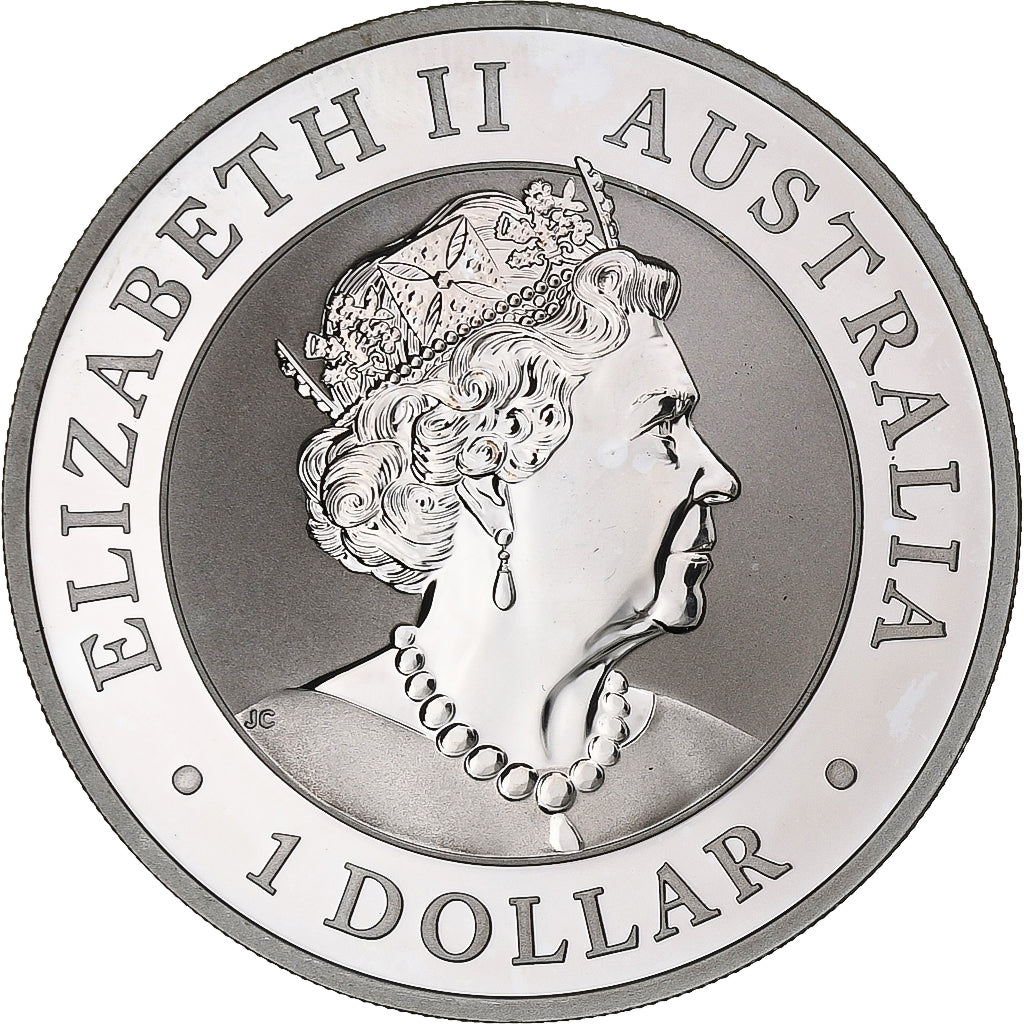 Australia, 1 Dollar, 1 Oz, L'Emeu, 2019, Argento, FDC