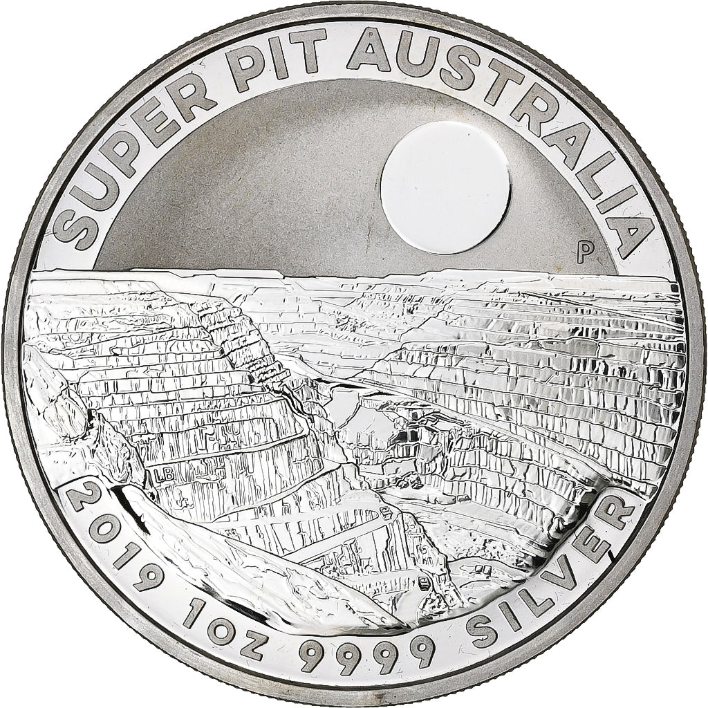 Munten, Australië, Elizabeth II, Super Pit, 1 Dollar, 1 Oz, 2019, Perth, FDC