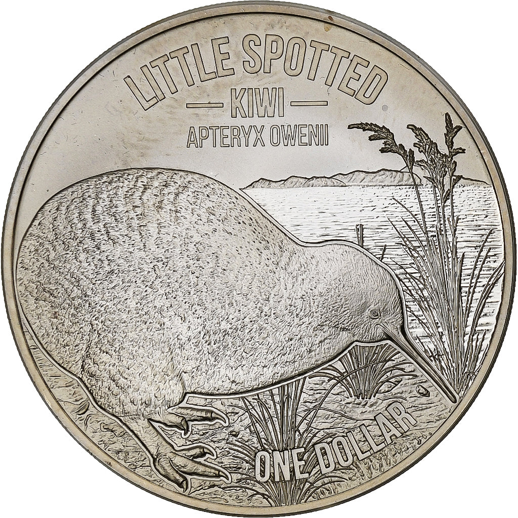Nova Zelândia, 1 Dollar, 1 Oz, Kiwi, 2018, Prata, MS(65-70)