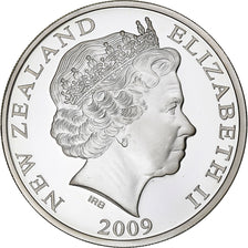 Nuova Zelanda, 1 Dollar, 1 Oz, Southern Right Whale, 2009, B.H. Mayer, Argento