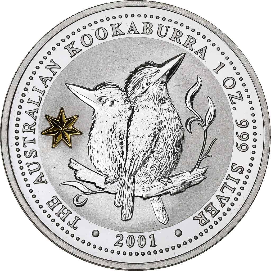 Australia, 1 Dollar, 1 Oz, STAR Privy mark, 2001, Silver, MS(65-70)