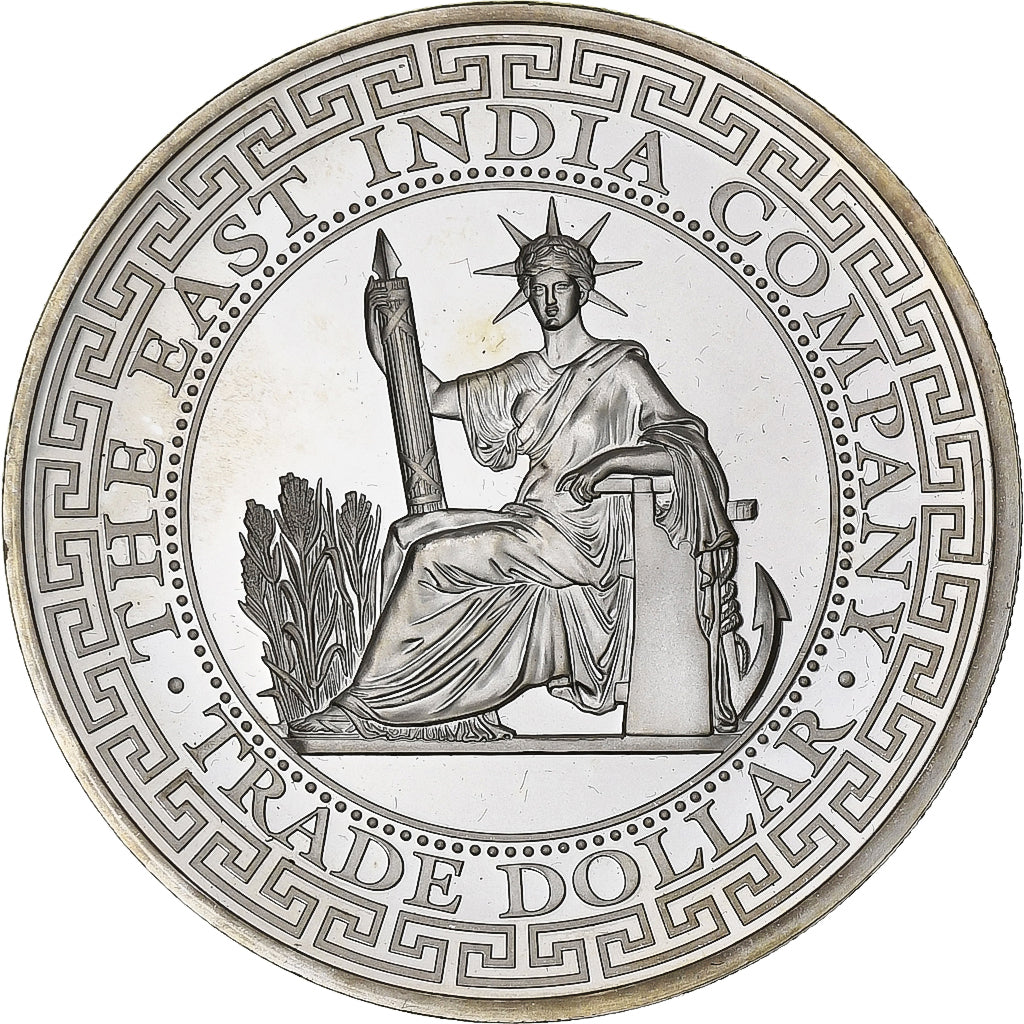 SAINT HELENA & ASCENSION, 1 Pound oz, The trade Dollar Collection, 2020, Silver