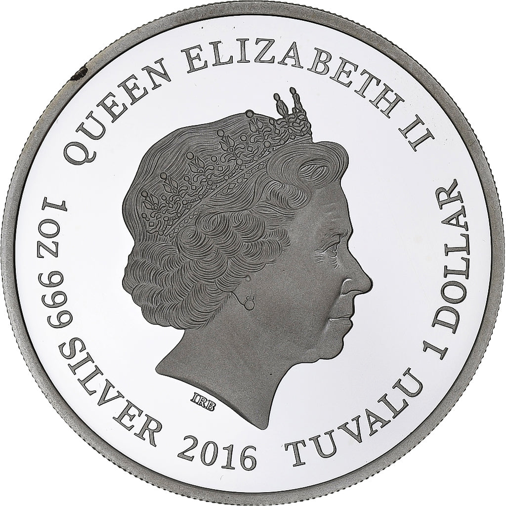 Tuvalu, 1 Dollar, 1 Oz, HMS Thunder Child, 2016, Perth, PP, Silber, STGL