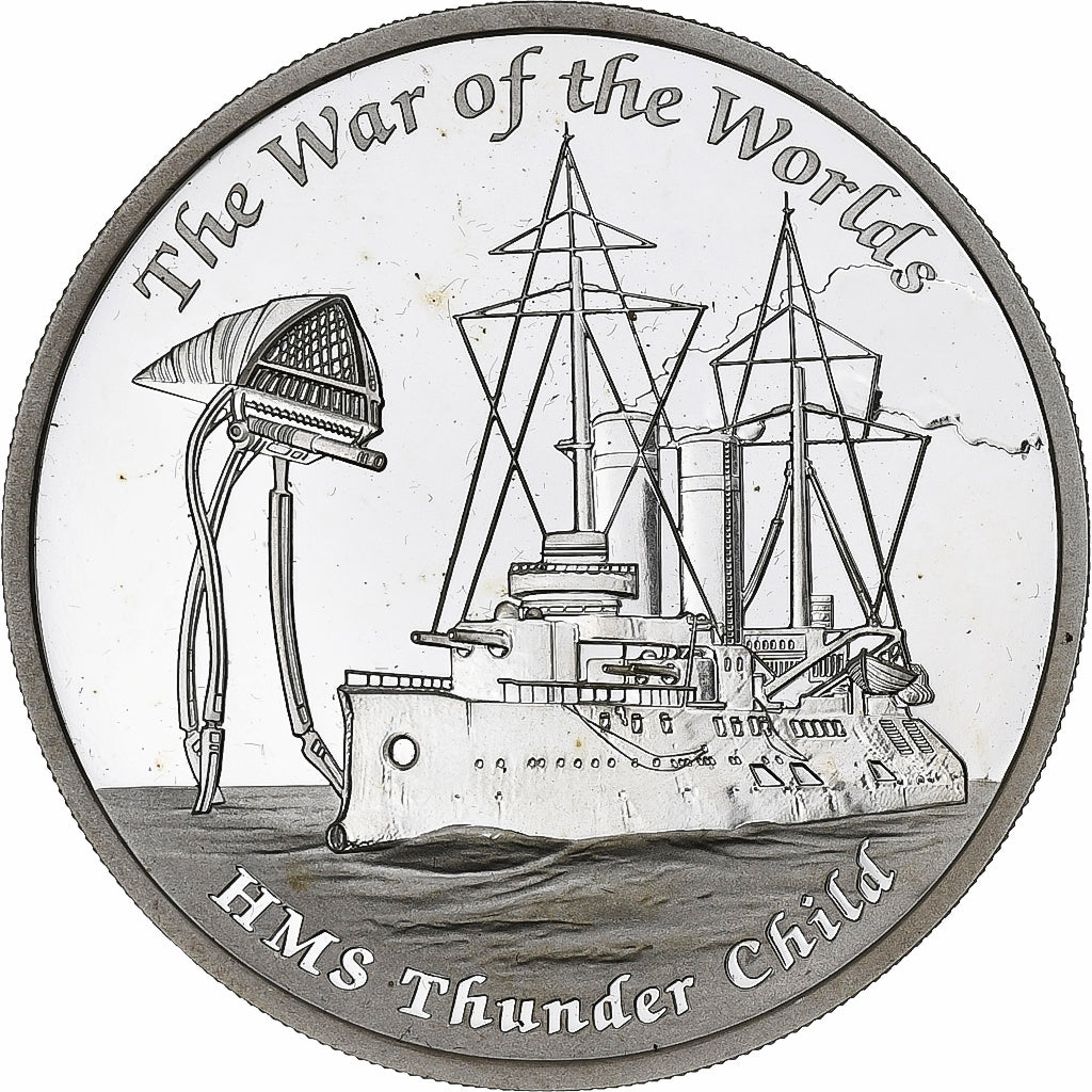 Tuvalu, 1 Dollar, 1 Oz, HMS Thunder Child, 2016, Perth, PP, Silber, STGL