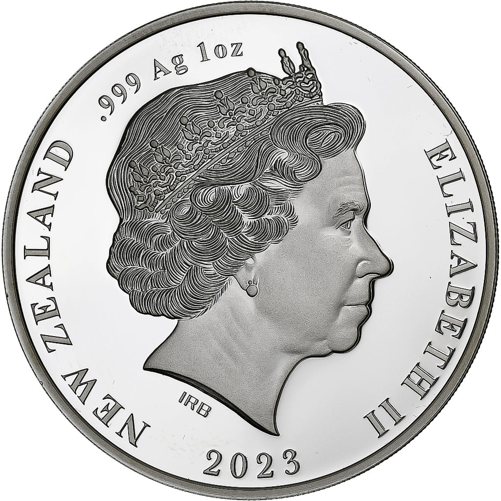 Nova Zelândia, 1 Dollar, 1 Oz, Guardian Volcanoes, 2023, Proof 1.Oz, Prata