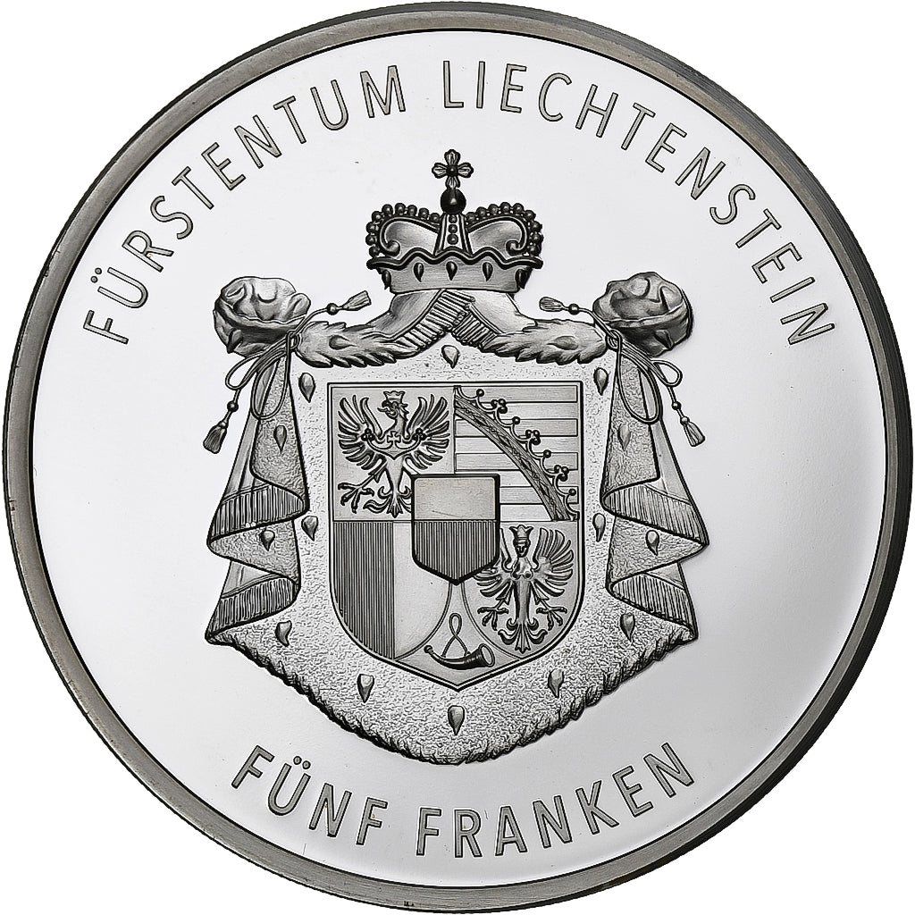 Liechtenstein, 5 Franken, Anton Florian 300 ans Liechtenstein, 2019, B.H. Mayer
