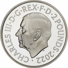 Gran Bretaña, 2 Pounds - 1 Oz, Life and legacy of the Queen, 2022, British