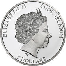 Cook Islands, Elizabeth II, 5 dollars, 1 oz, 2022, 1 Oz, Proof, Silver