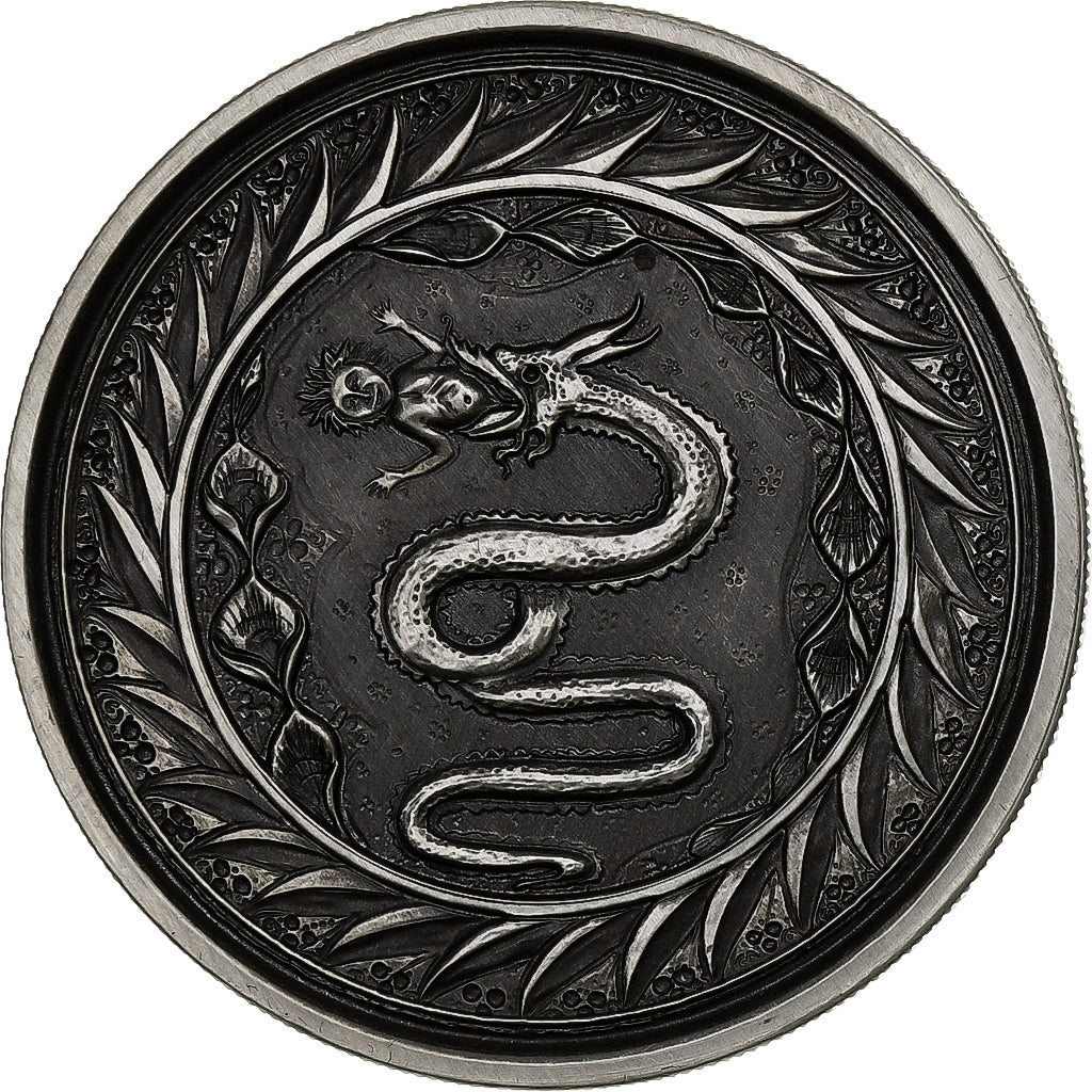 Samoa, 2 Tala, Silver Serpent of Milan-Antique-Proof, 2020, Scottsdale, 1 Oz