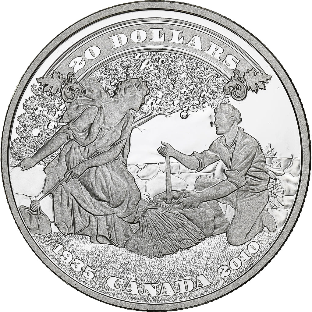 Canada, 20 Dollars, Banque du Canada, 2010, Ottawa, 1 Oz, Proof, Silver