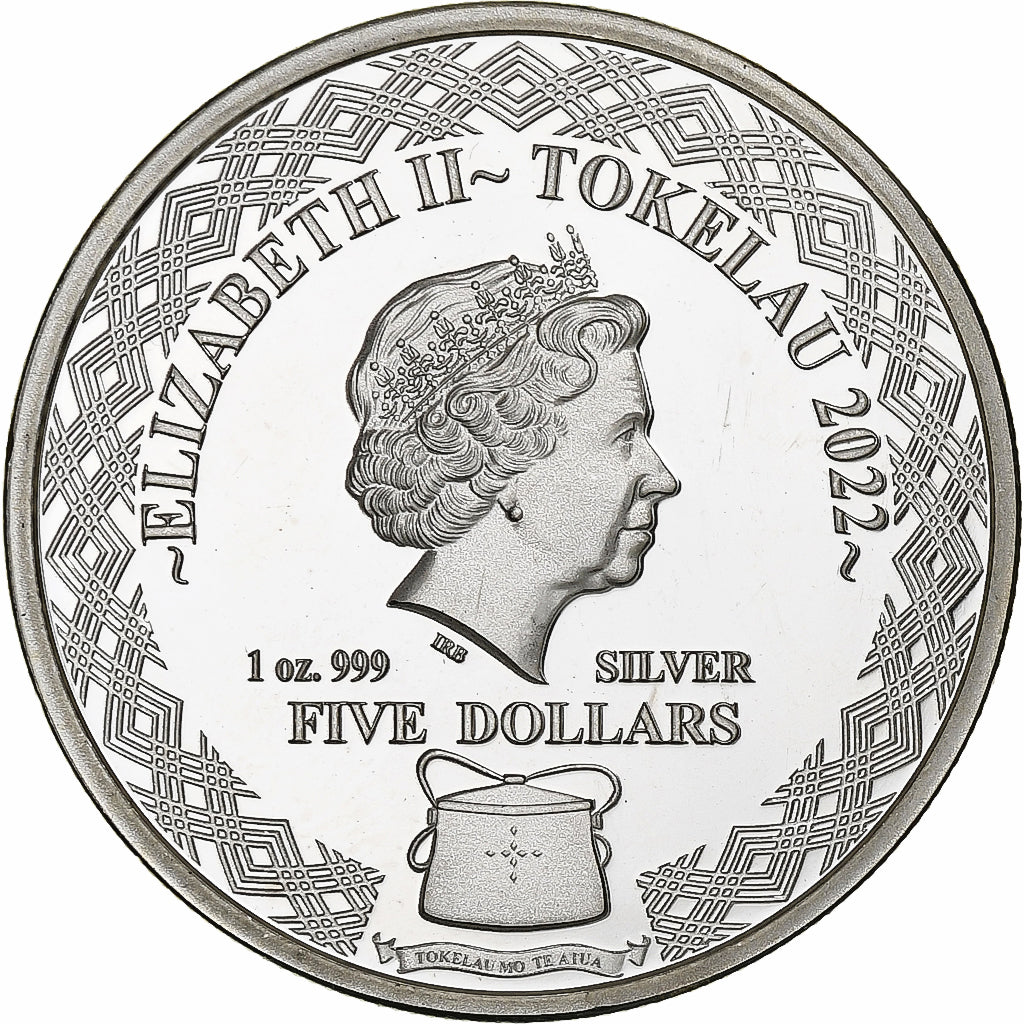 Nowa Zelandia, 5 dollars, 1 oz, Whiskered Screech Owl, 2022, B.H. Mayer, BU