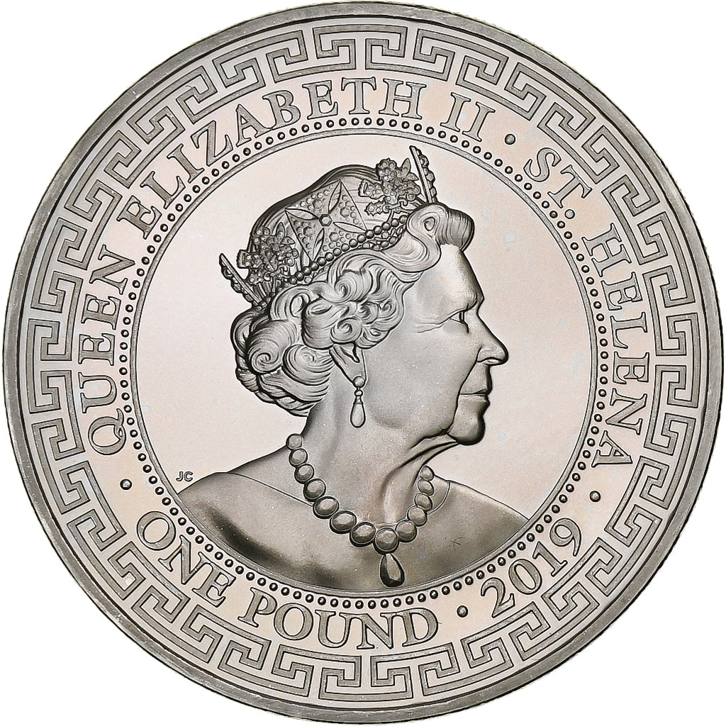 Saint Helena, Elizabeth II, 1 Pound oz, Chinese Trade Dollar, 2019, 1 Oz