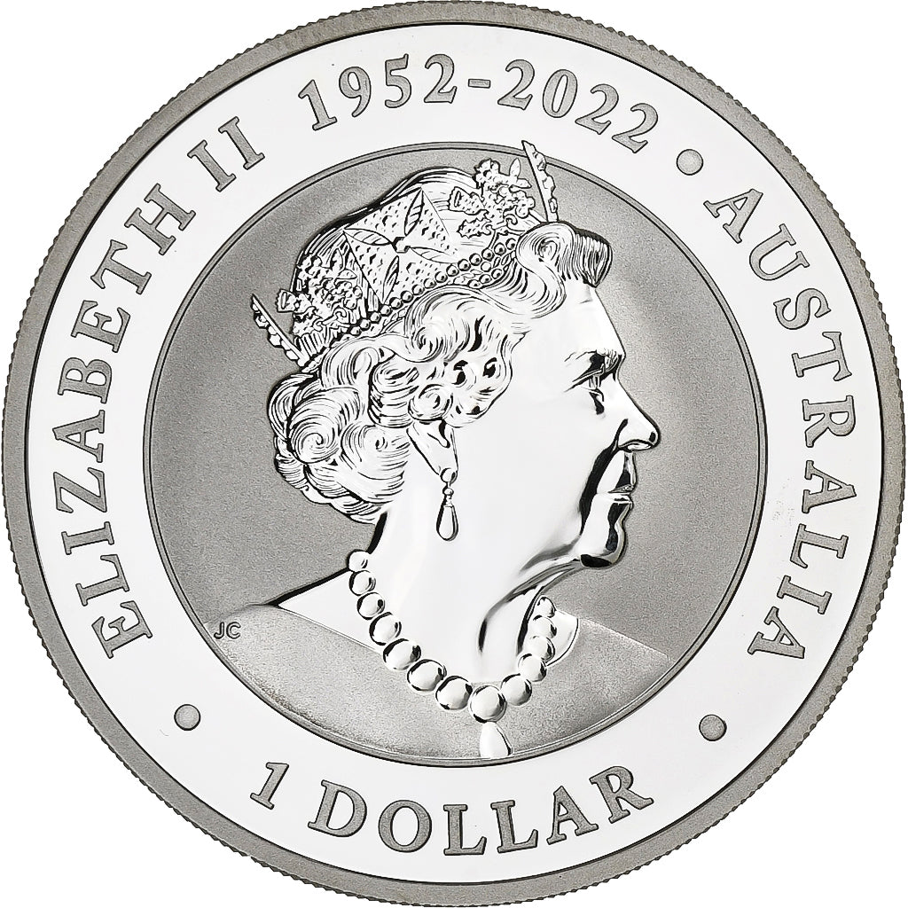 Australien, Elizabeth II, 1 Dollar, 1 Oz, Kookaburra Expo Melbourne, 2022, Royal