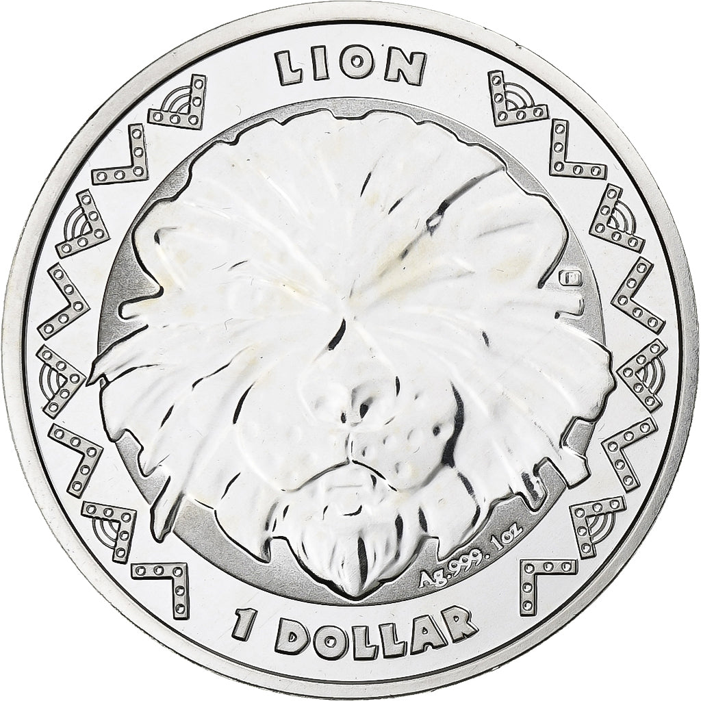 Sierra Leone, 1 Dollar, 1 Oz, Lion Bullion coin, 2022, Pobjoy Mint, Silver