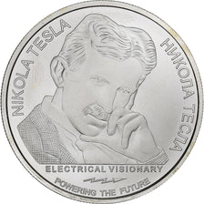 Serbia, 100 Dinara, Nikola Tesla, 2022, Belgrade, 1 Oz, Silver, MS(60-62)