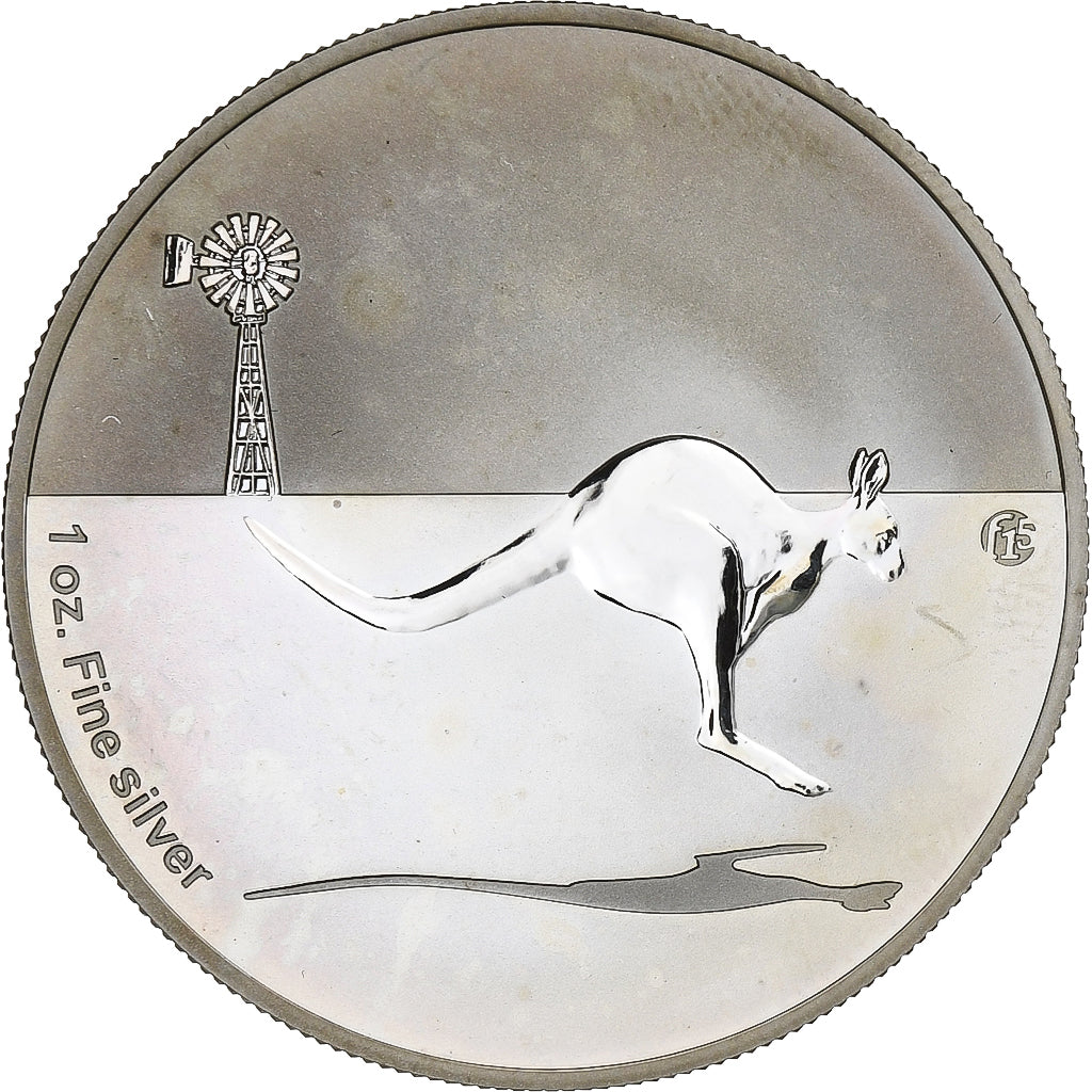 Australia, 1 Dollar, 1 Oz, 4Th Portrait , Kangaroo in Outback, 2014, Royal