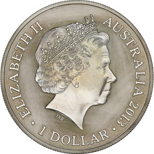 Australia, 1 Dollar, 1 Oz, kangourou, 2013, Royal Australian Mint, Srebro