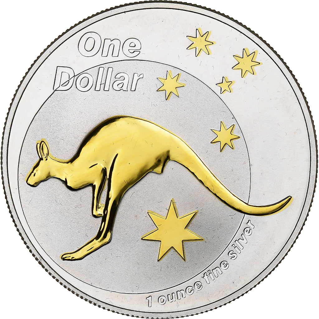 Australie, 1 Dollar, 1 Oz, kangourou, 2005, Royal Australian Mint, Argent, SPL
