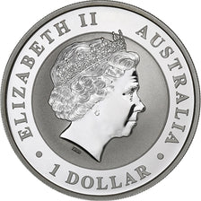 Australien, 1 Dollar, 1 Oz, Australia Gilded Kangaroo, 2018, Perth, Silber, UNZ+