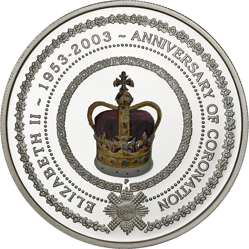 Australia, 1 Dollar, 1 Oz, Jubilé d'or du sacre, 2003, Perth, Silver, MS(65-70)