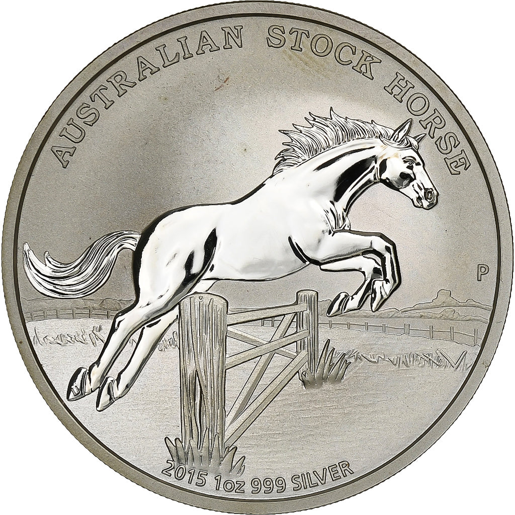 Australia, 1 Dollar, 1 Oz, Australian Stock, 2015, Perth, BU, Silver, MS(63)