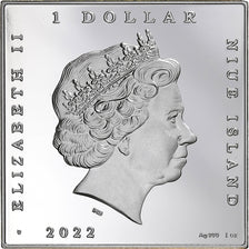 Niue, 1 Dollar, Almond Blossom, 2022, Varsovie, 1 Oz, Proof, Silver, MS(65-70)