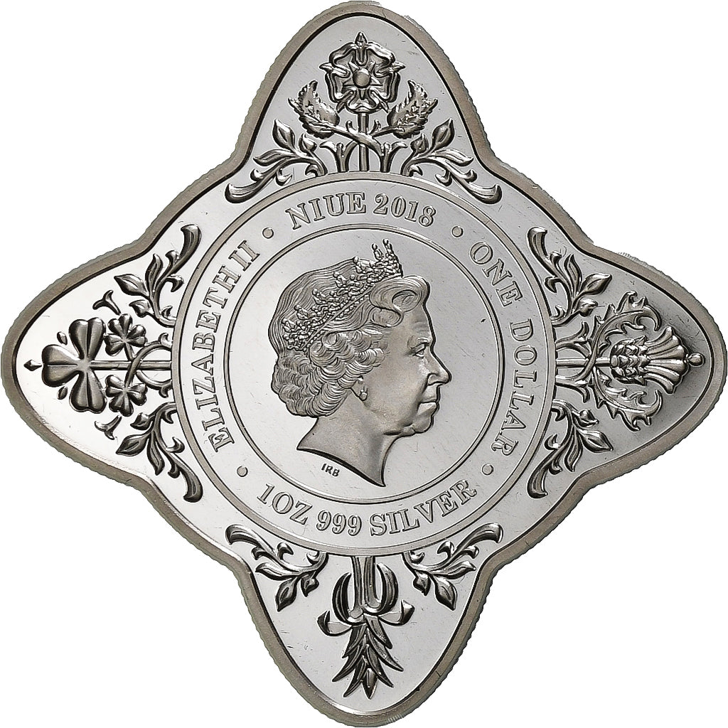 Niue, 1 Dollar, Royal Star, 2018, Silver, MS(65-70)