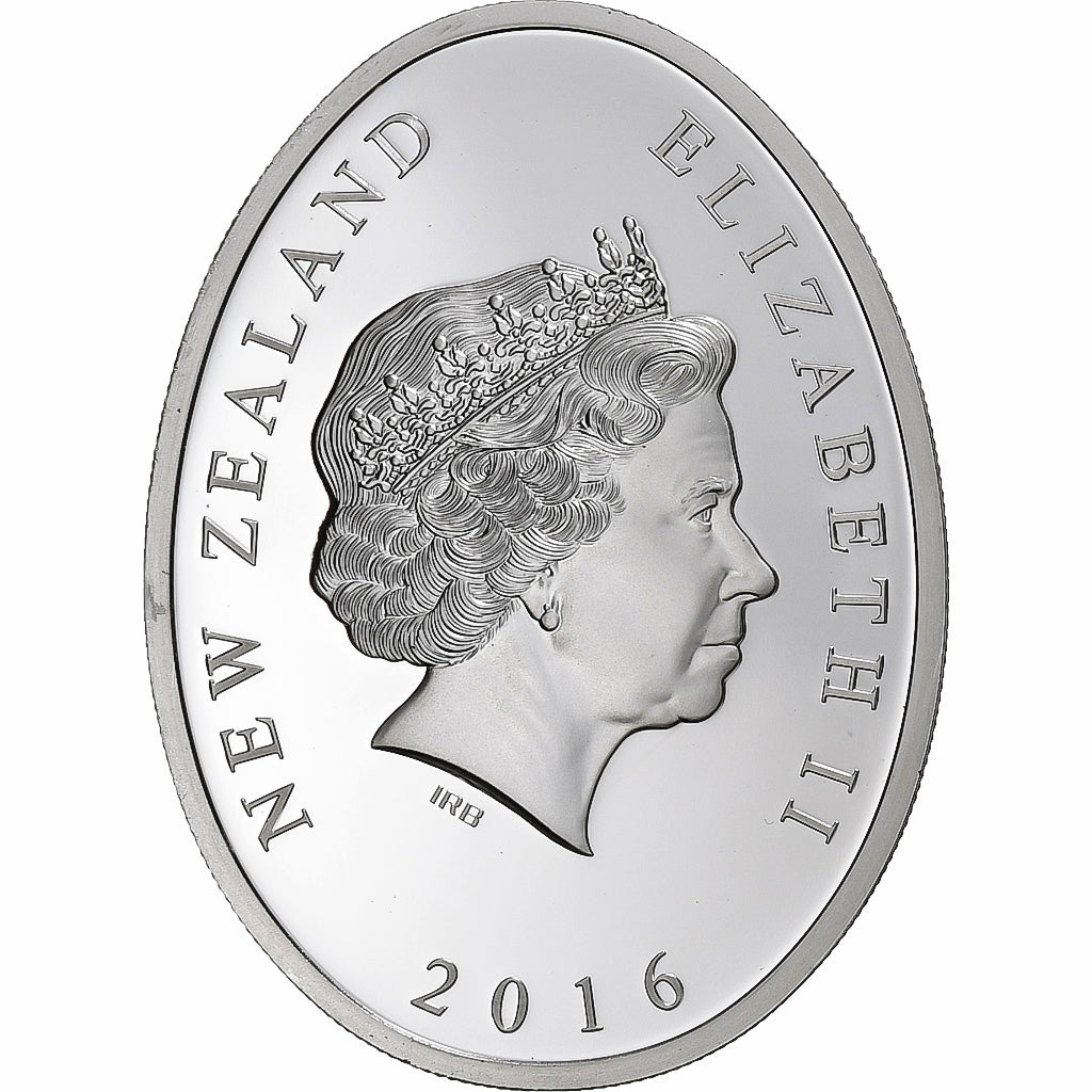 Neuseeland, 1 Dollar, Oval shaped Coin, 2016, Silber, STGL