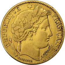 Frankrijk, 10 Francs, Cérès, 1851, Paris, Goud, ZF, Gadoury:1012, KM:770