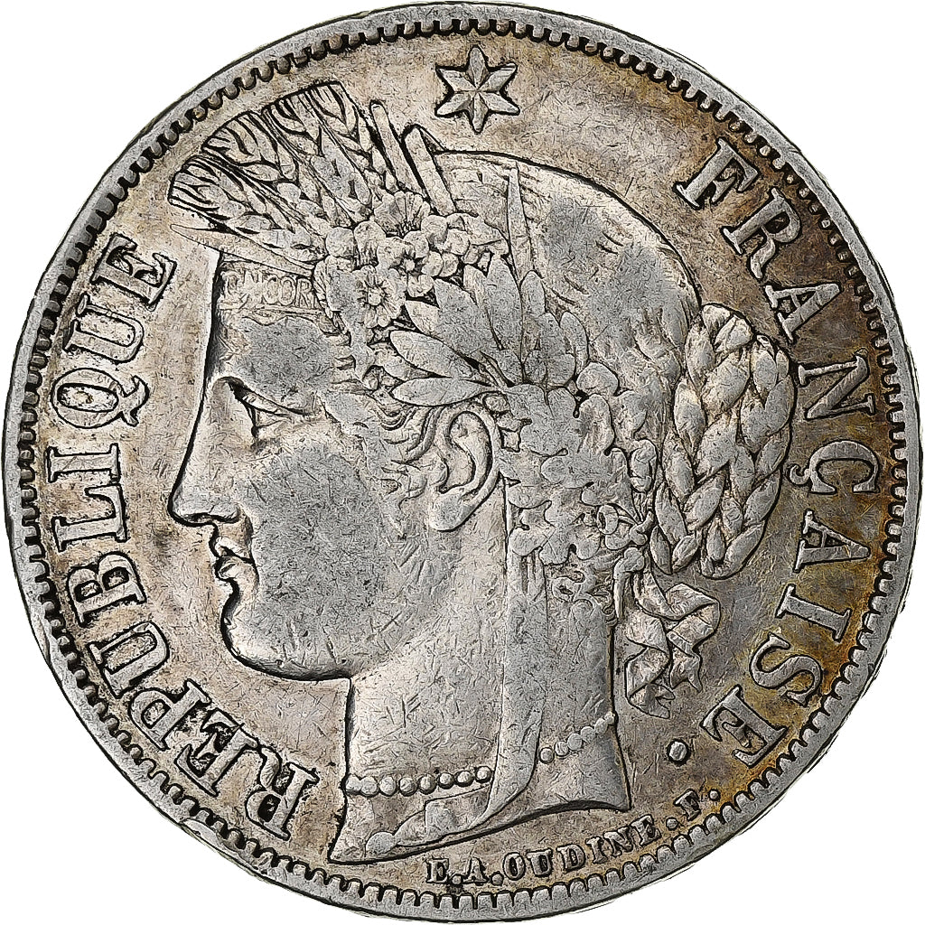 Coin, France, Cérès, 5 Francs, 1850, Paris, EF(40-45), Silver, KM:761.1