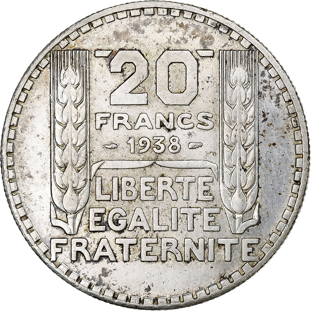 Coin, France, Turin, 20 Francs, 1938, Paris, MS(60-62), Silver, KM:879
