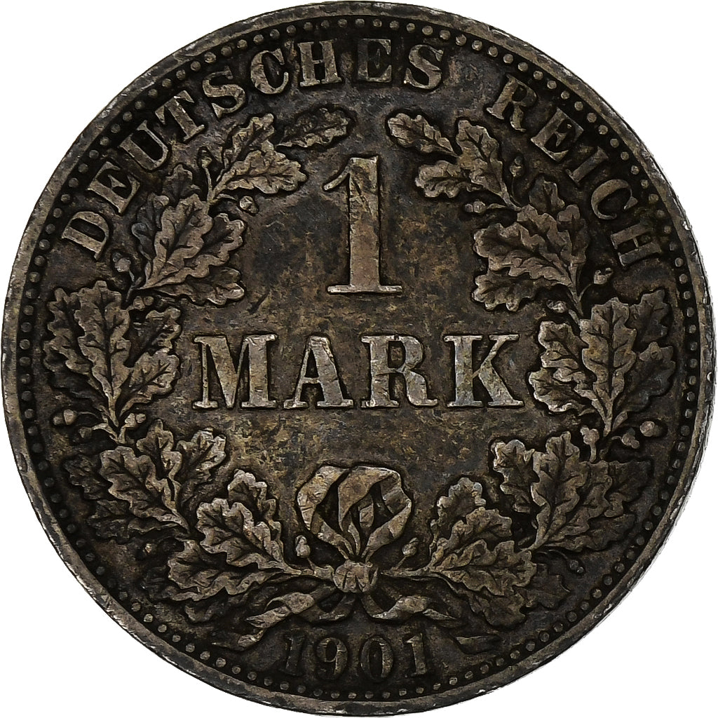 Moneda, ALEMANIA - IMPERIO, Wilhelm II, Mark, 1901, Berlin, MBC, Plata, KM:14