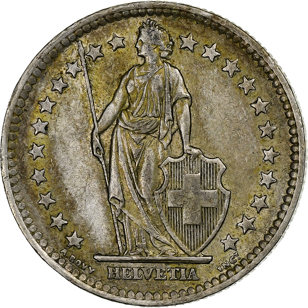 Coin, Switzerland, 2 Francs, 1963, Bern, AU(55-58), Silver, KM:21