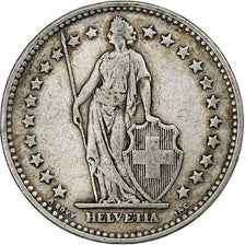 Munten, Zwitserland, 2 Francs, 1914, Bern, FR+, Zilver, KM:21