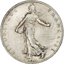 Francja, 2 Francs, Semeuse, 1915, Paris, Srebro, AU(55-58), Le Franc:F.266