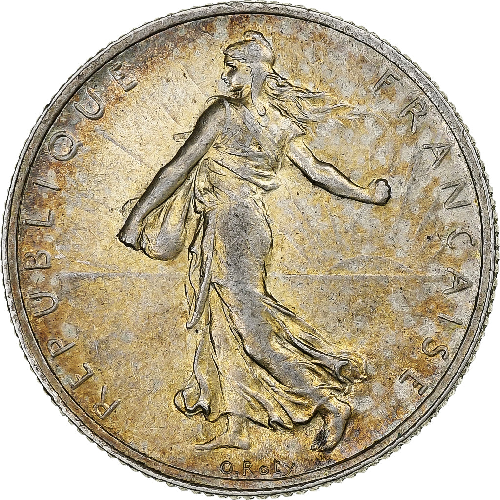 Moneta, Francia, Semeuse, 2 Francs, 1919, Paris, SPL, Argento, KM:845.1