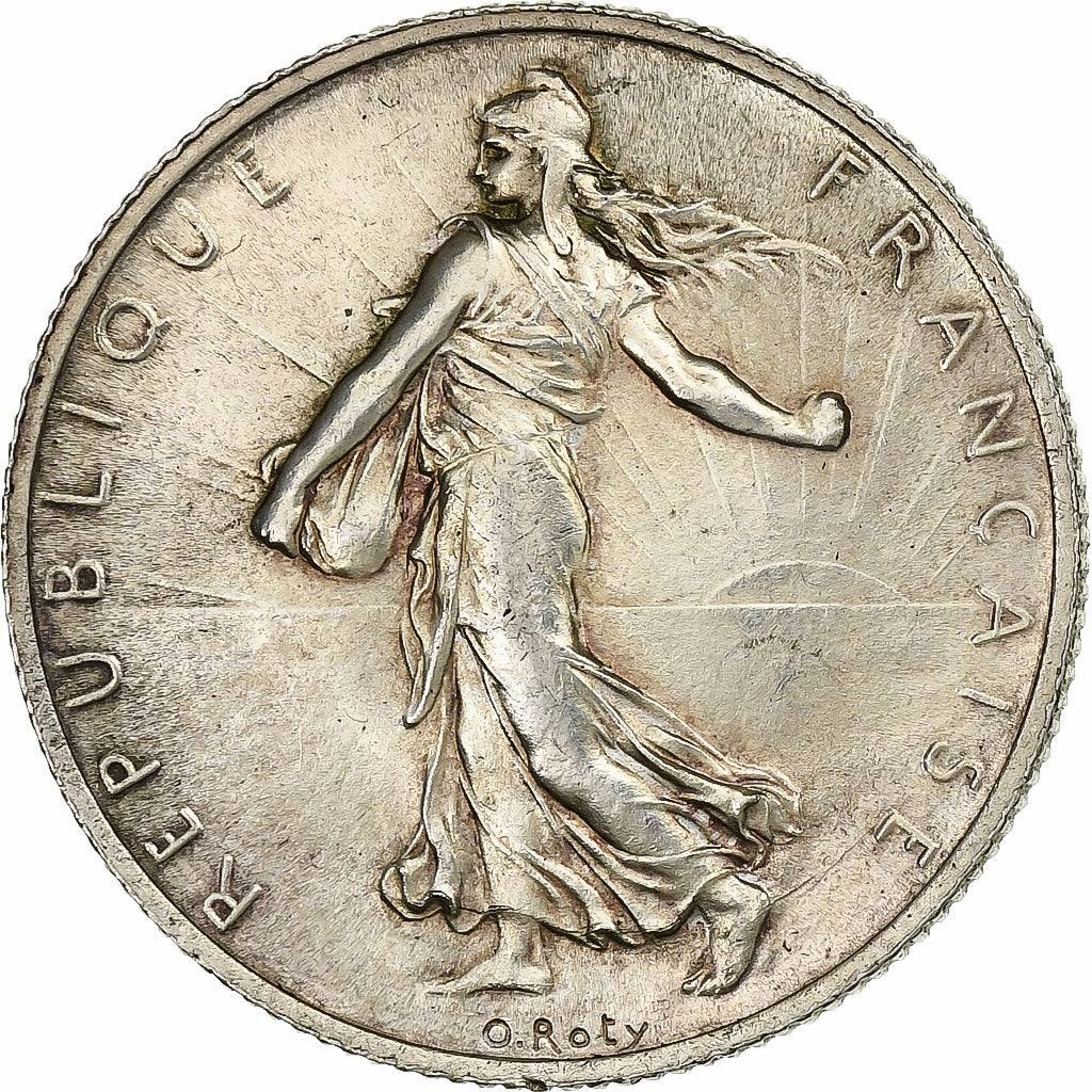 Moneta, Francia, Semeuse, 2 Francs, 1916, Paris, SPL-, Argento, KM:845.1