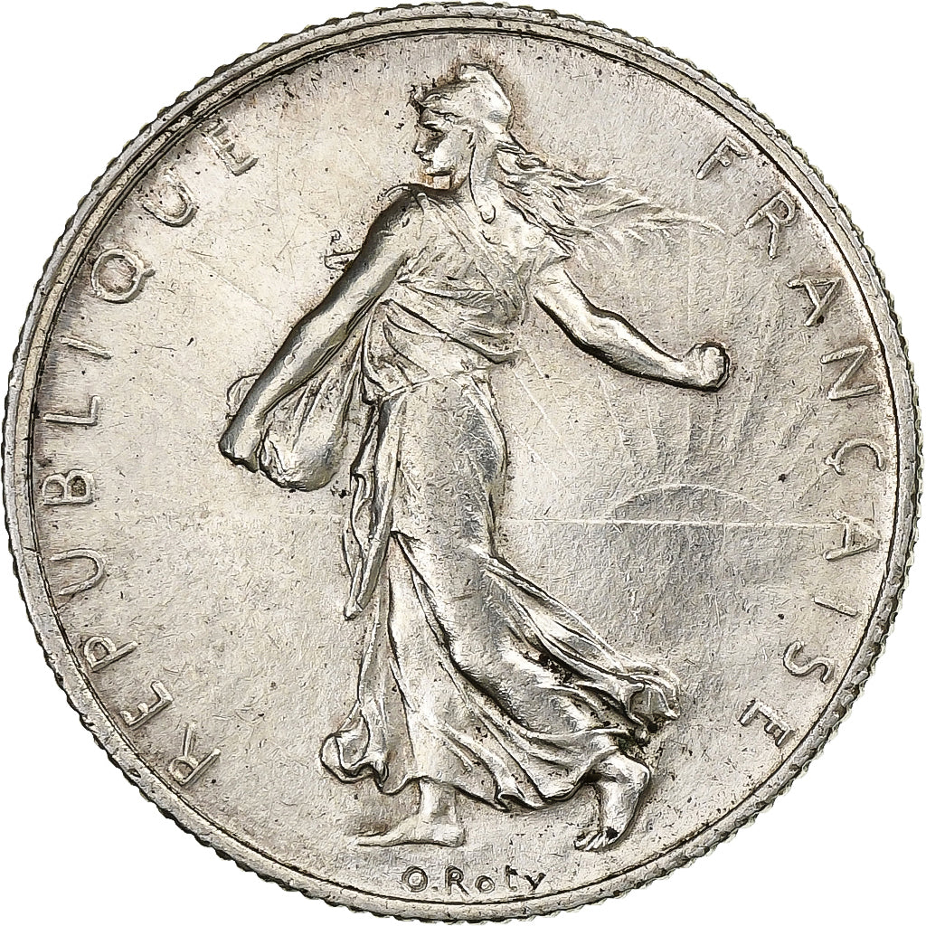Coin, France, Semeuse, 2 Francs, 1916, Paris, AU(55-58), Silver, KM:845.1