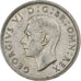 GREAT BRITAIN, Florin, Two Shillings, 1943, KM #855, AU(55-58), Silver, 28.3,...