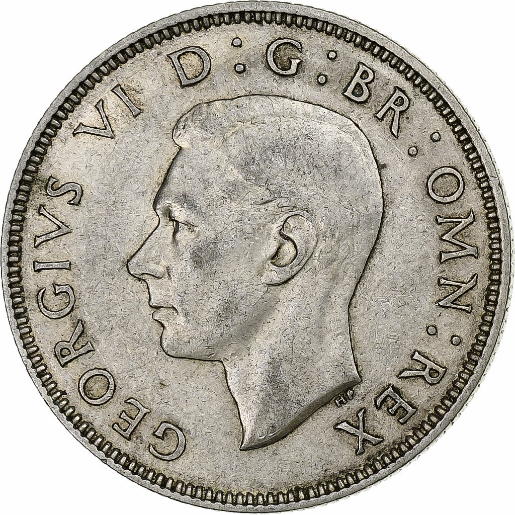 Groot Bretagne, George VI, 2 Shillings, 1938, London, Zilver, ZF, KM:855