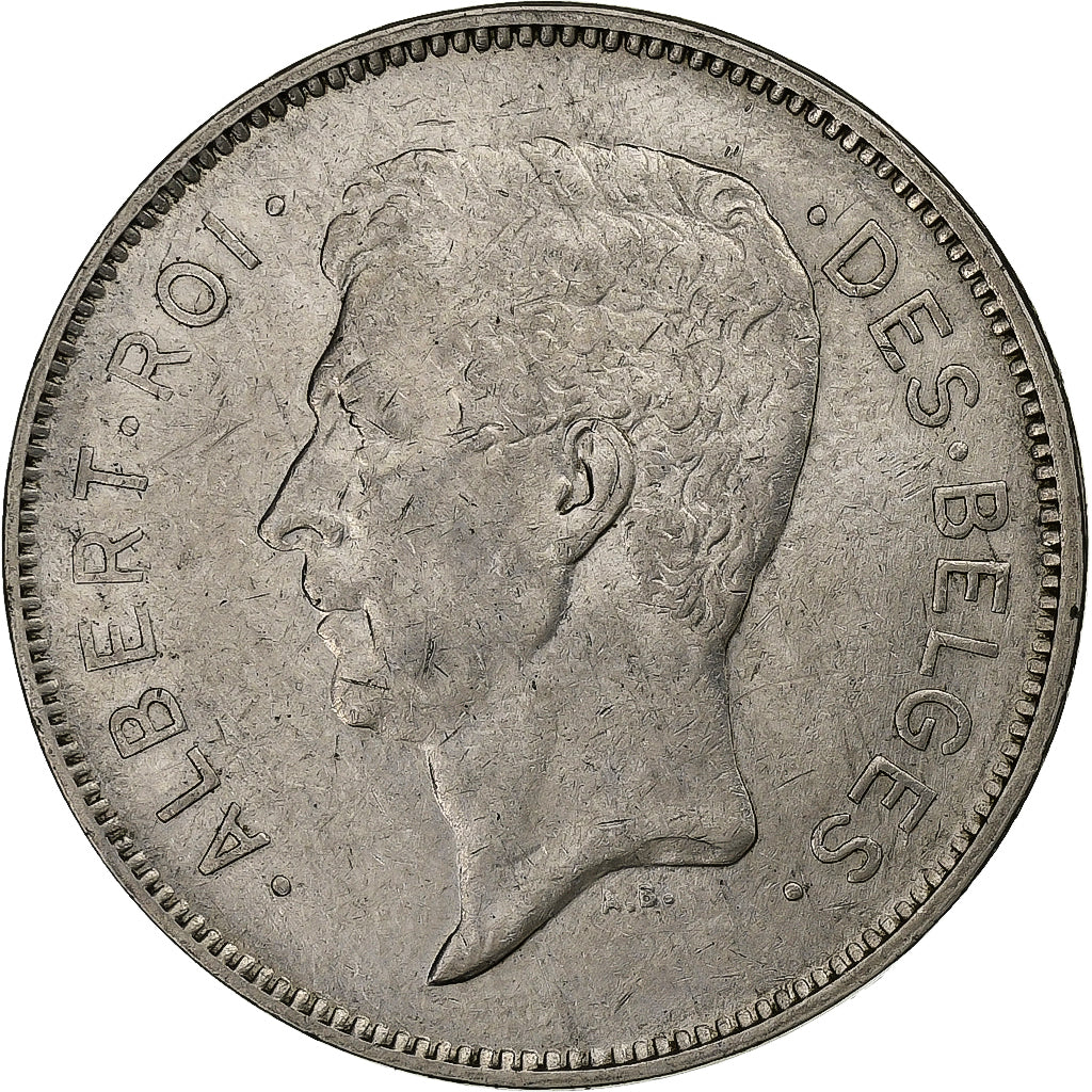 Bélgica, 20 Francs, 20 Frank, 1932, Royal Belgium Mint, Níquel, MBC, KM:102