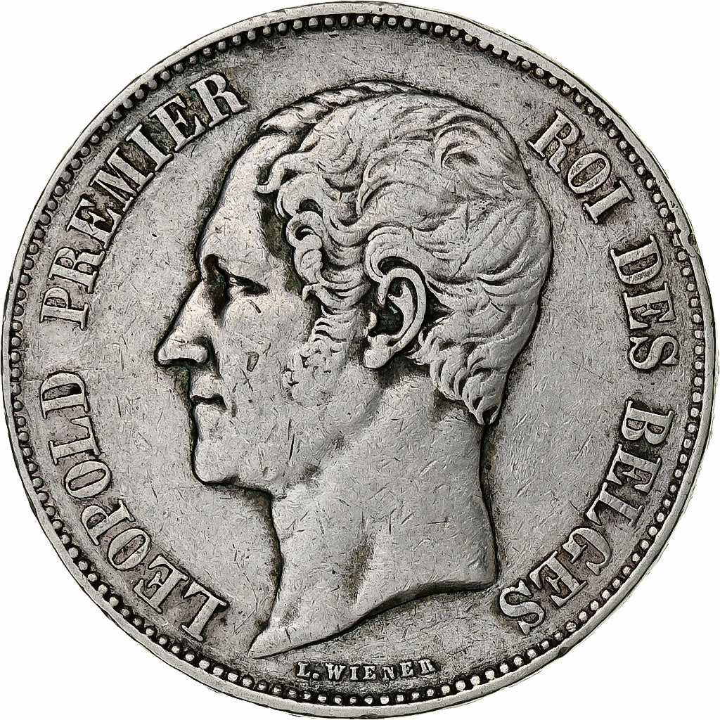 Belgium, Leopold I, 5 Francs, 5 Frank, 1849, Silver, VF(30-35), KM:17
