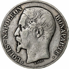 Frankrijk, Louis-Napoléon Bonaparte, 5 Francs, 1852, Paris, Zilver, FR+