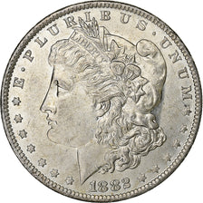 Moneta, Stati Uniti, Morgan Dollar, Dollar, 1882, New Orleans, BB+, Argento