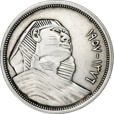 Coin, Egypt, 10 Piastres, 1957/AH1376, EF(40-45), Silver, KM:383a