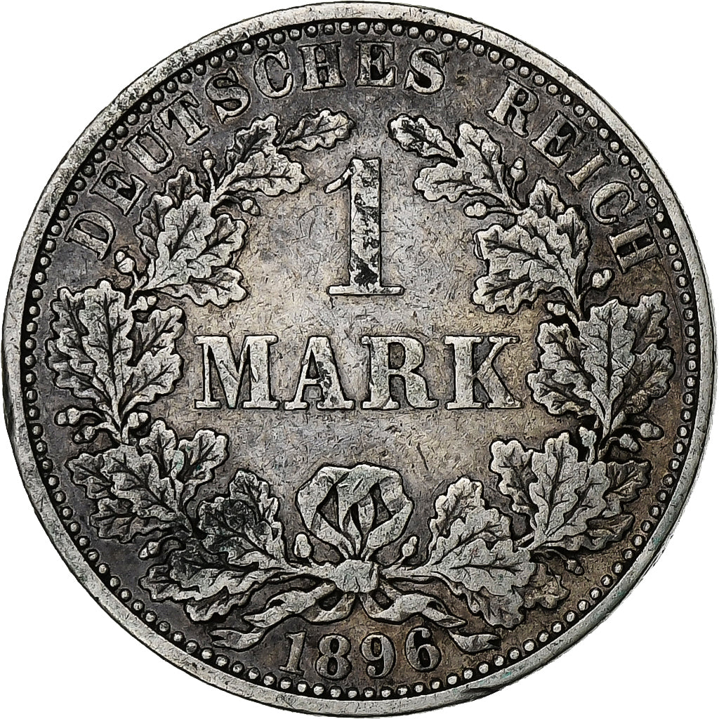 Moeda, ALEMANHA - IMPÉRIO, Wilhelm II, Mark, 1896, Berlin, VF(30-35), Prata