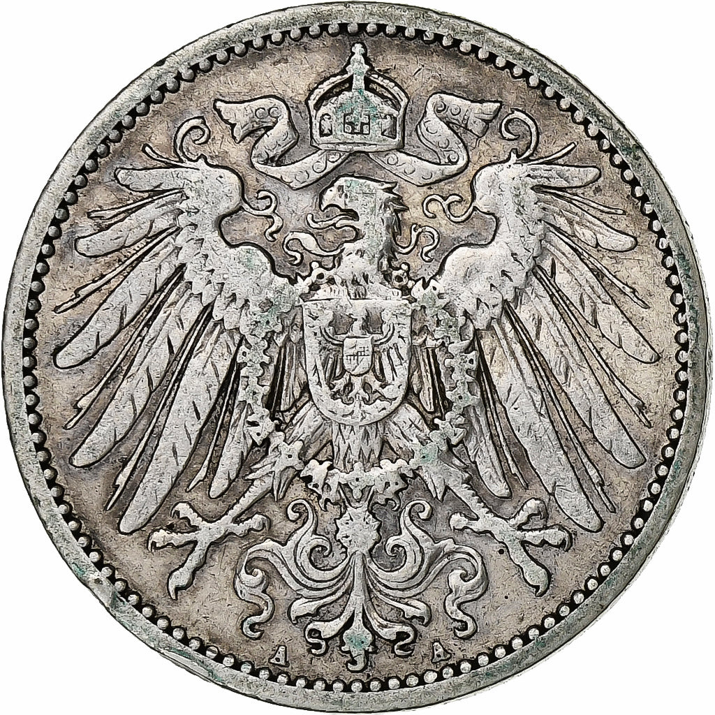 Coin, GERMANY - EMPIRE, Wilhelm II, Mark, 1905, Berlin, VF(30-35), Silver, KM:14