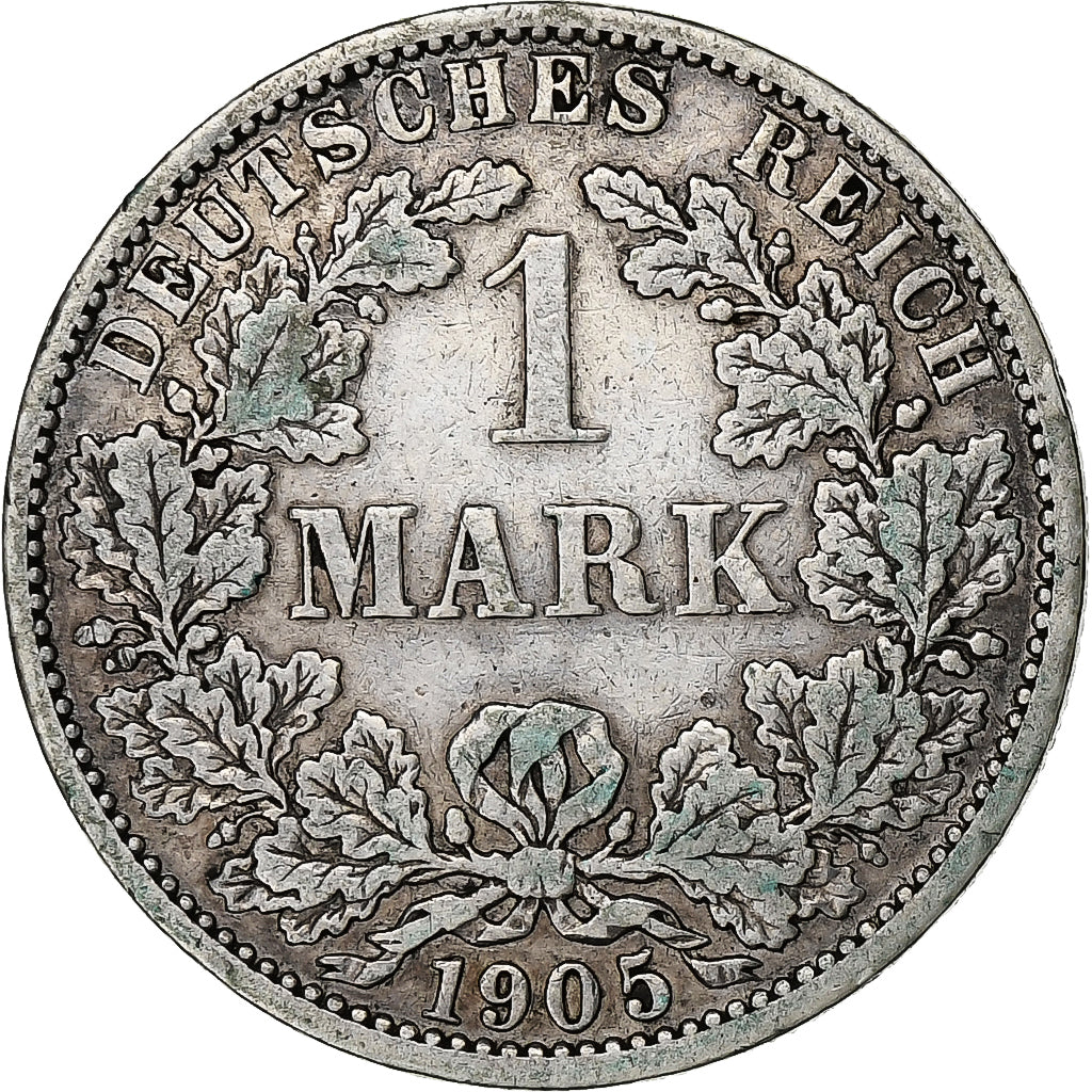 Coin, GERMANY - EMPIRE, Wilhelm II, Mark, 1905, Berlin, VF(30-35), Silver, KM:14