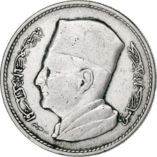 MOROCCO, Dirham, 1960, Paris, KM #55, AU(50-53), Silver, 6.02